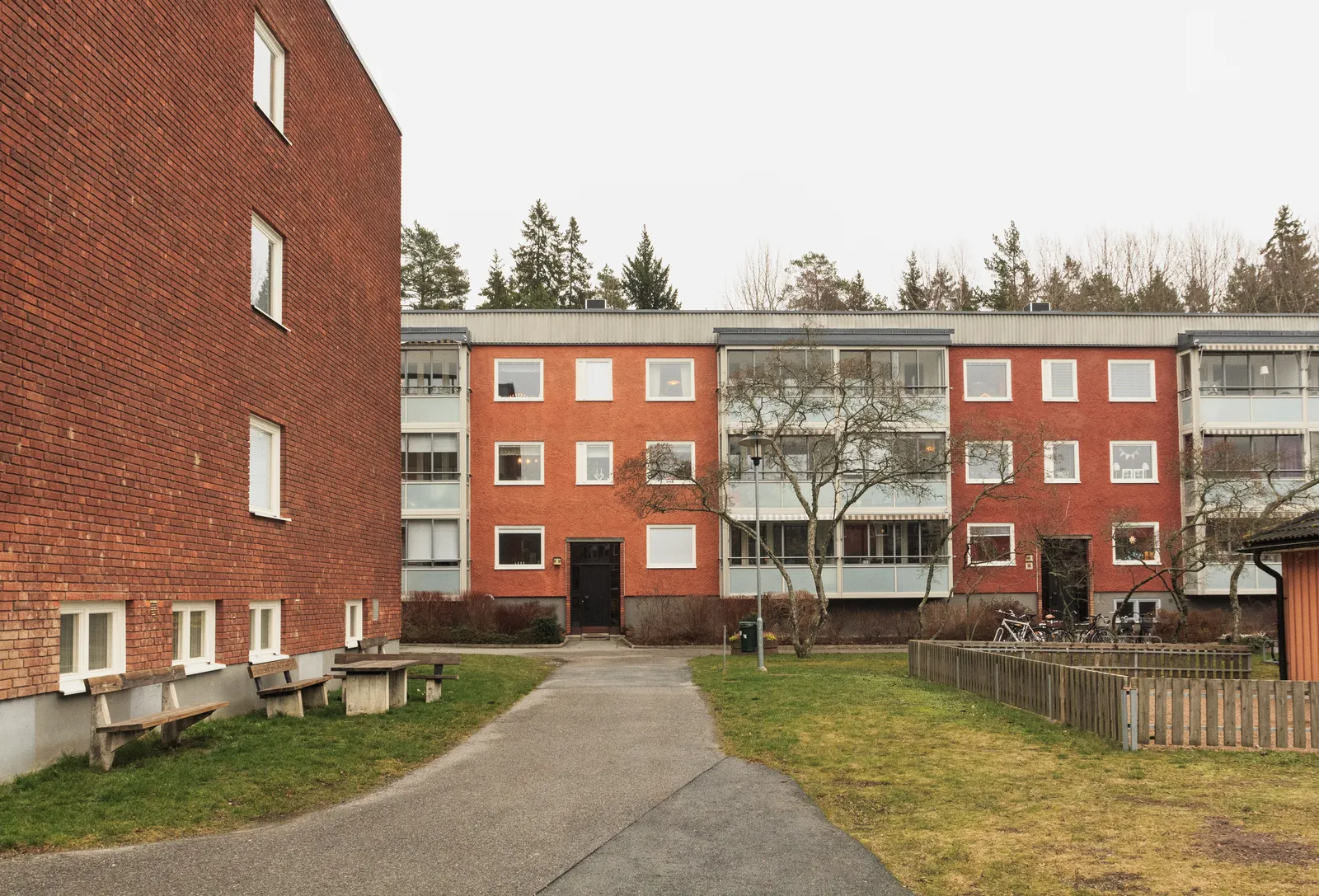 Hus i Helenelund där radonhalten mäts